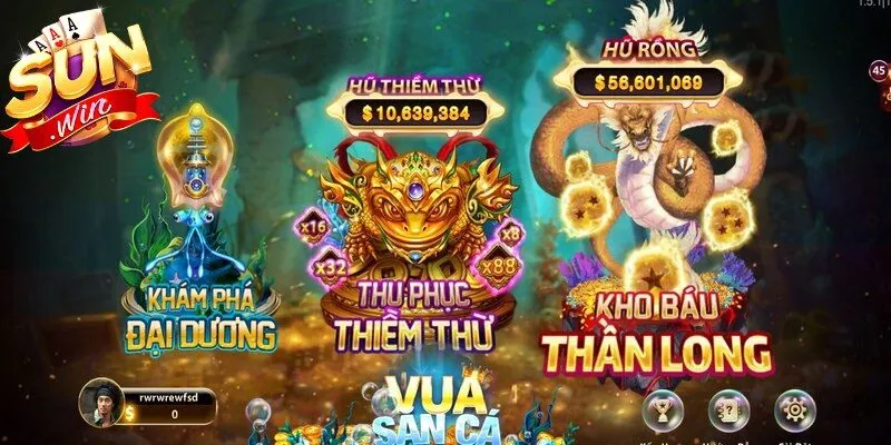 Bắn cá Sunwin mang đến nhiều sự kiện thưởng hấp dẫn, giá trị